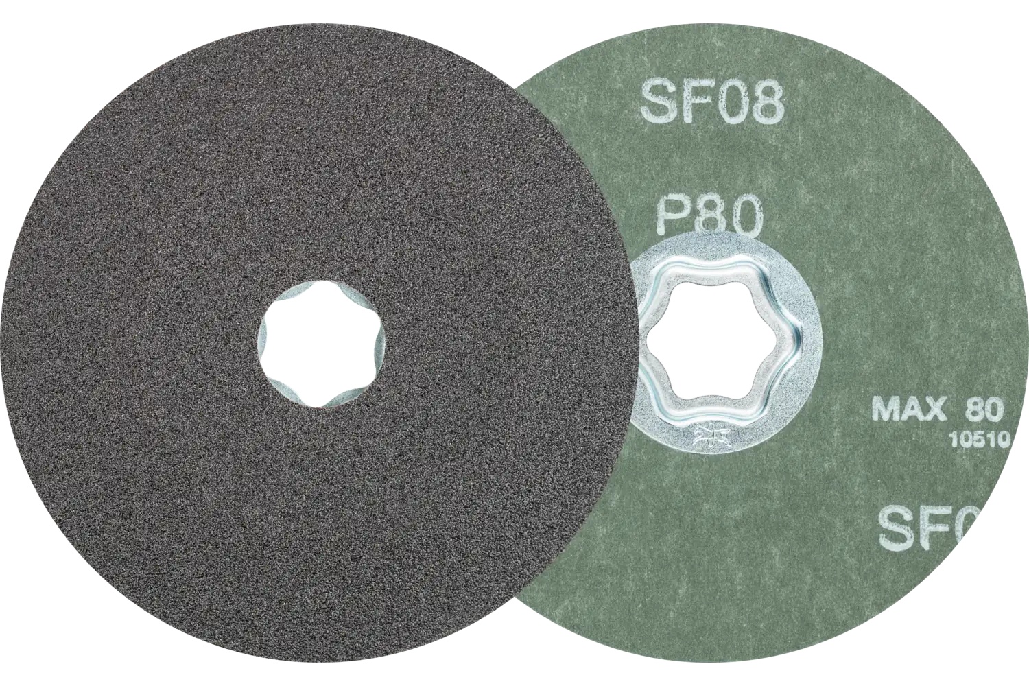 Picture of Pferd Combiclick® Fiber Disc, 4-1/2" Dia, 80 Grit, Silicon Carbide